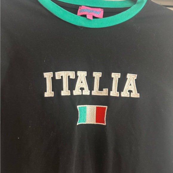 Italia Black Long Sleeve Top - Picture 6 of 8